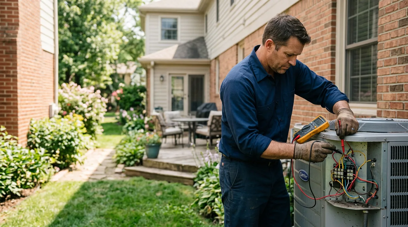 HVAC technician working near Falmouth, KY